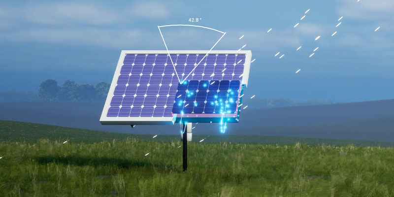 A solar cell demonstrating its efficiency in generating power.